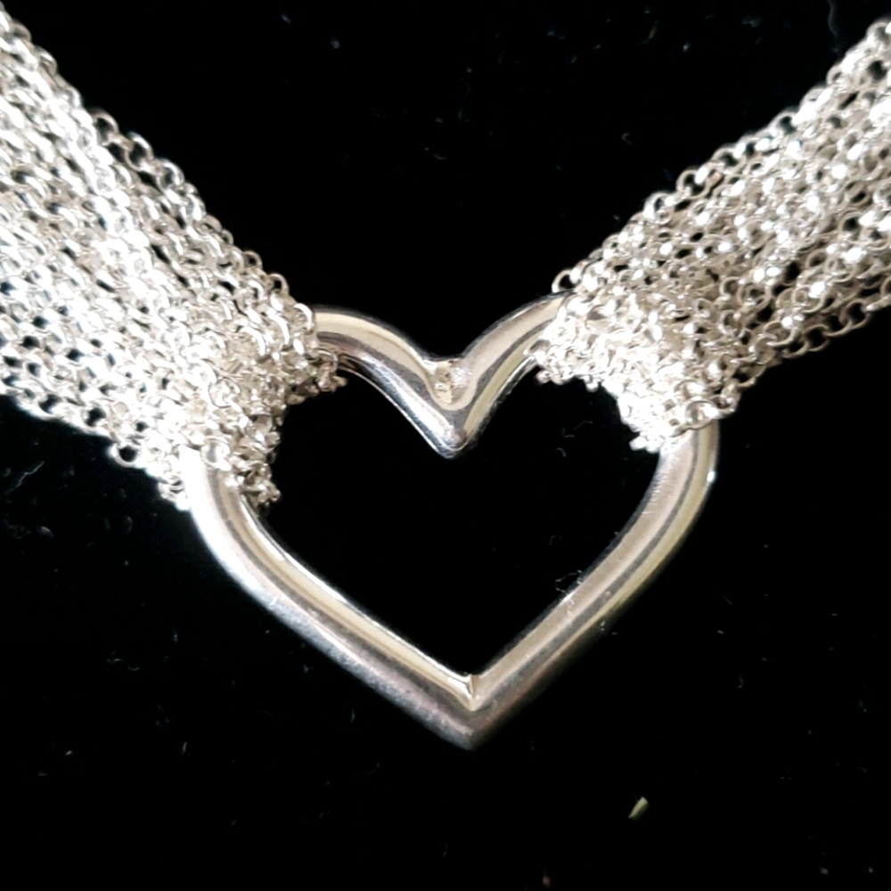 Gorgeous multi chain heart necklace New